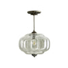 Vintage Glass Ceiling Light – Elegant Semi-Flush Lighting