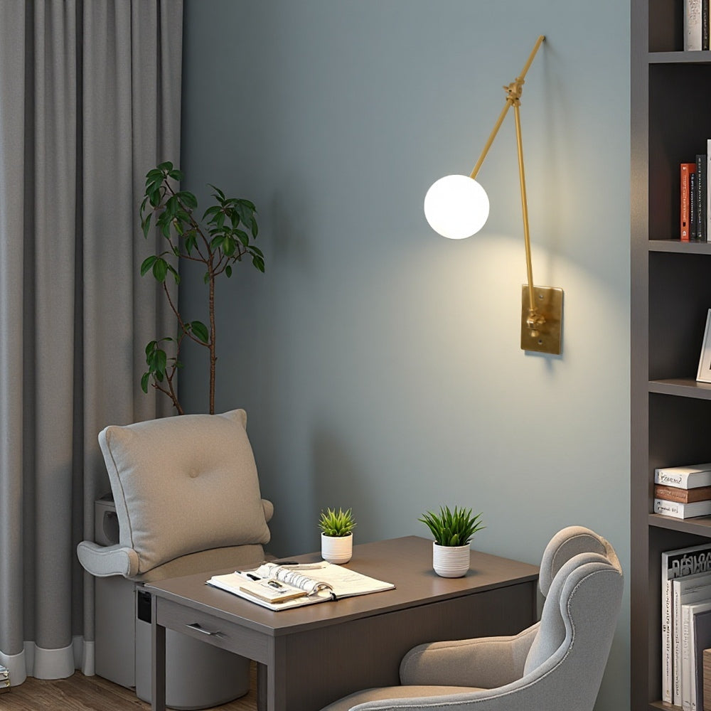 Directional Wall Lamp - Matte Black Hallway Task Light