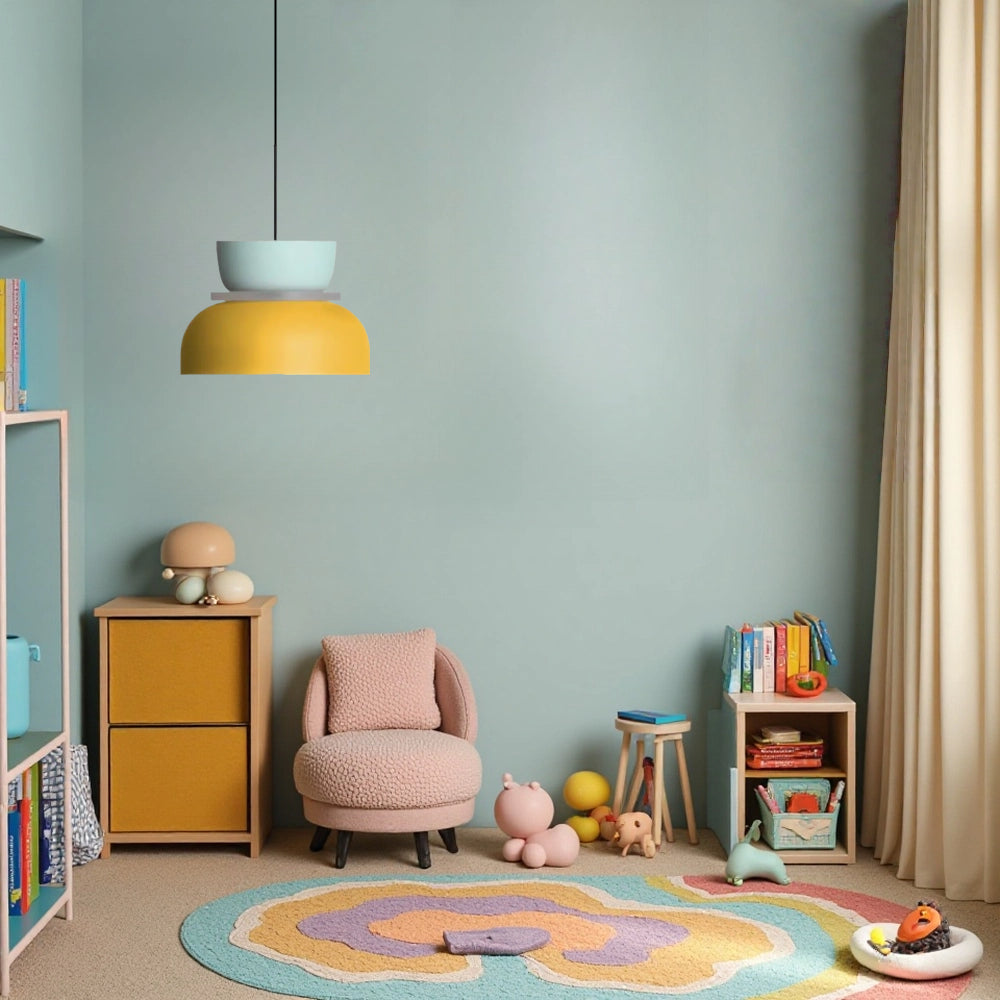 Nordic geometrische metalen hanglamp - veelkleurig