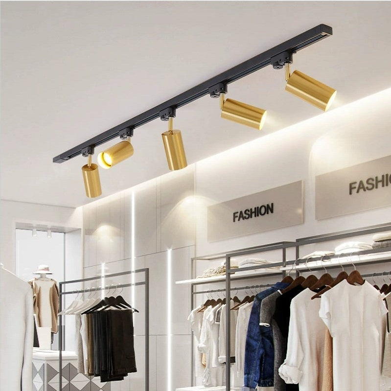 Nordic Adjustable Iron Ceiling Track Light – Elegant Lighting for Contemporary Interiors