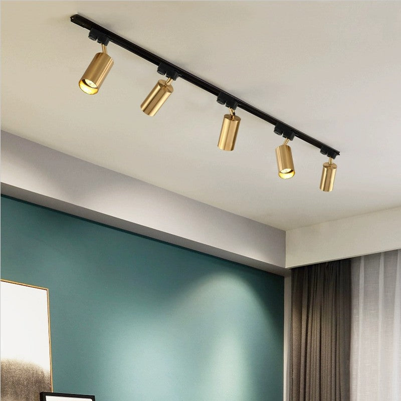 Nordic Adjustable Iron Ceiling Track Light – Elegant Lighting for Contemporary Interiors