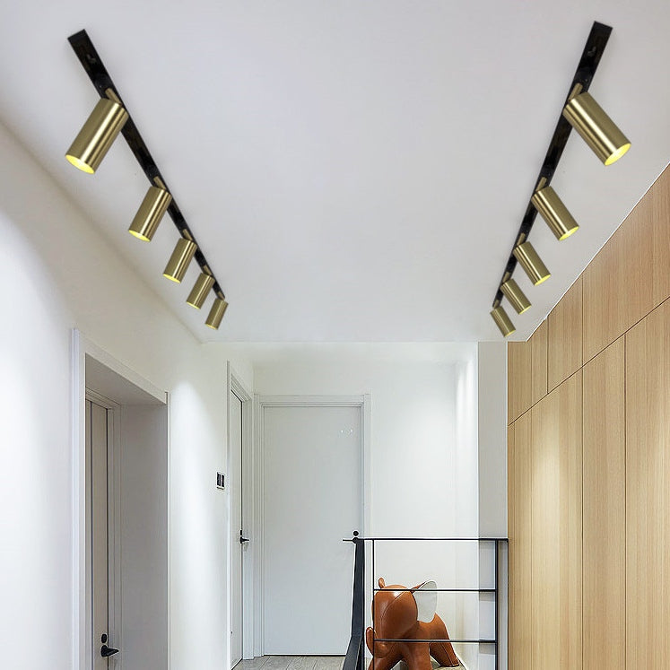Nordic Adjustable Iron Ceiling Track Light – Elegant Lighting for Contemporary Interiors