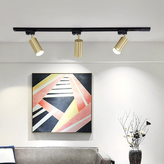 Nordic Adjustable Iron Ceiling Track Light – Elegant Lighting for Contemporary Interiors