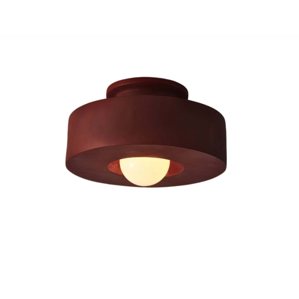 Plafonnier abstrait à blocs de couleurs - Résine mate moderne