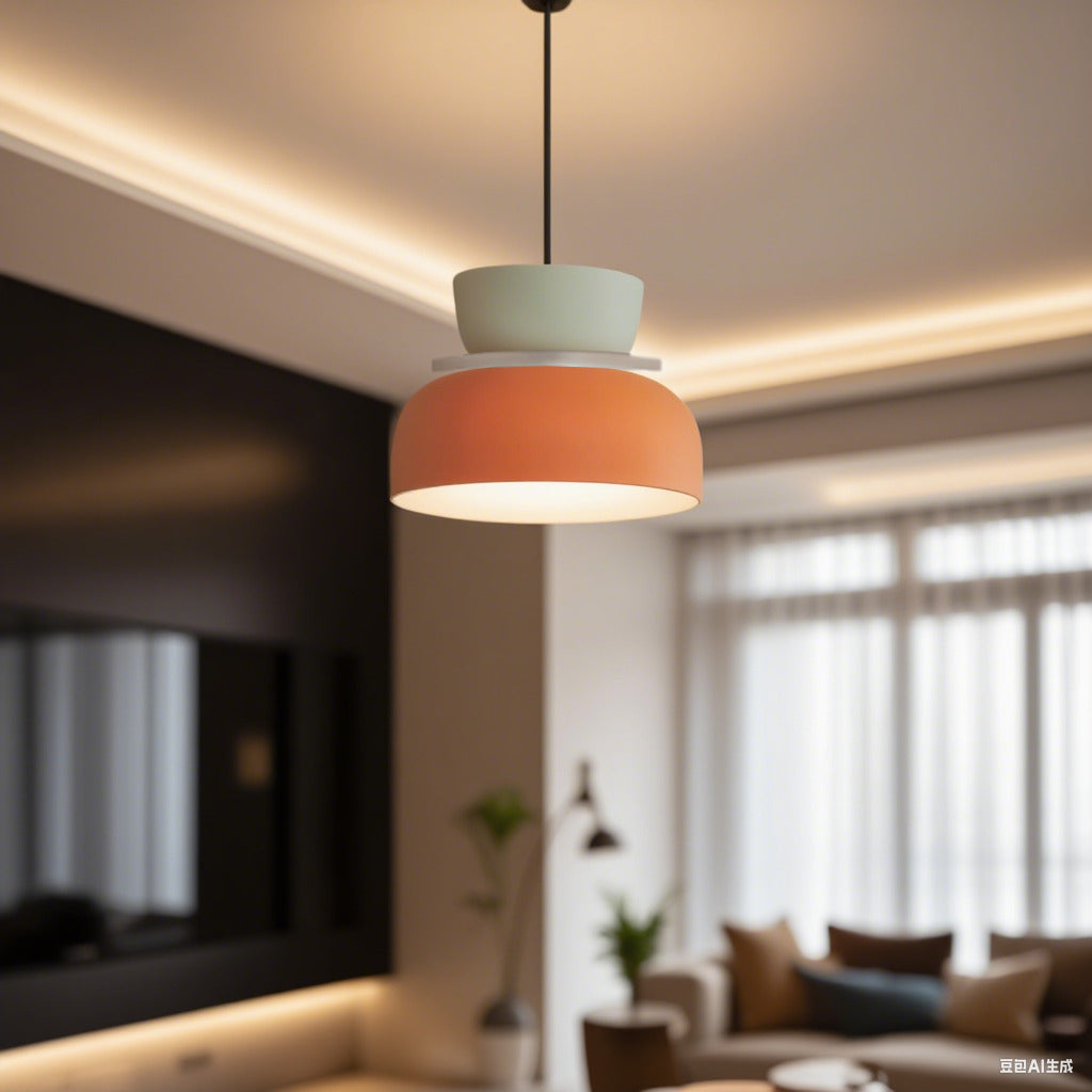 Nordic Geometric Metal Pendant Light - Multi Color
