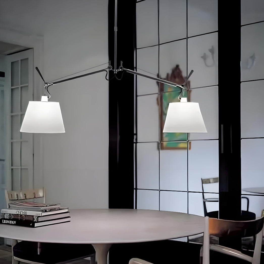 Modern Swing-Arm Pendant Light – Creative Adjustable Lighting for Restaurants & Homes