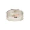 Elegant Ribbed Glass Ceiling Lamp