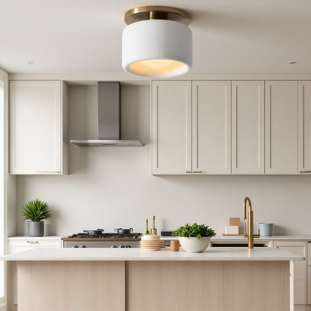 Elegant Porcelain Ceiling Lamp