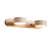 Yellow Travertine Bathroom Wall Light with Adjustable Rotating Head