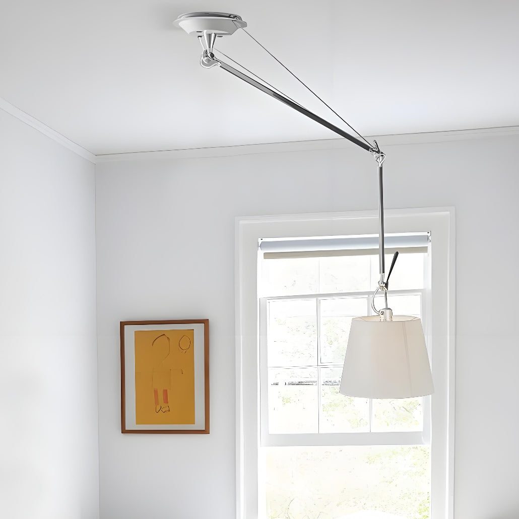 Modern Swing-Arm Pendant Light – Creative Adjustable Lighting for Restaurants & Homes