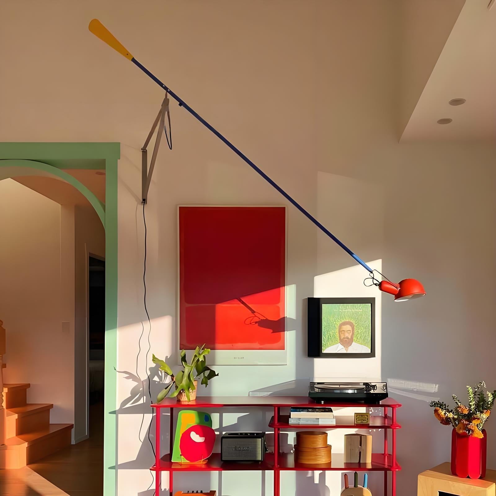 265 Adjustable Metal Long Arm Wall Lamp for Living Room