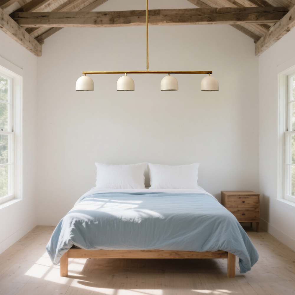 Lustre en laiton modèle n° 7998 – Style scandinave moderne pour salon et salle à manger