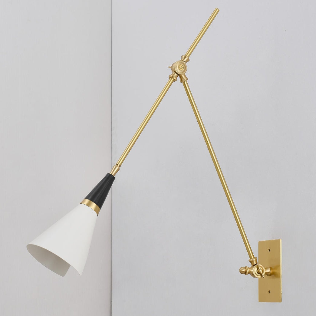 Modern Magari Rocker Arm Wall Lamp – Minimalist Glow for Bedroom or Hallway