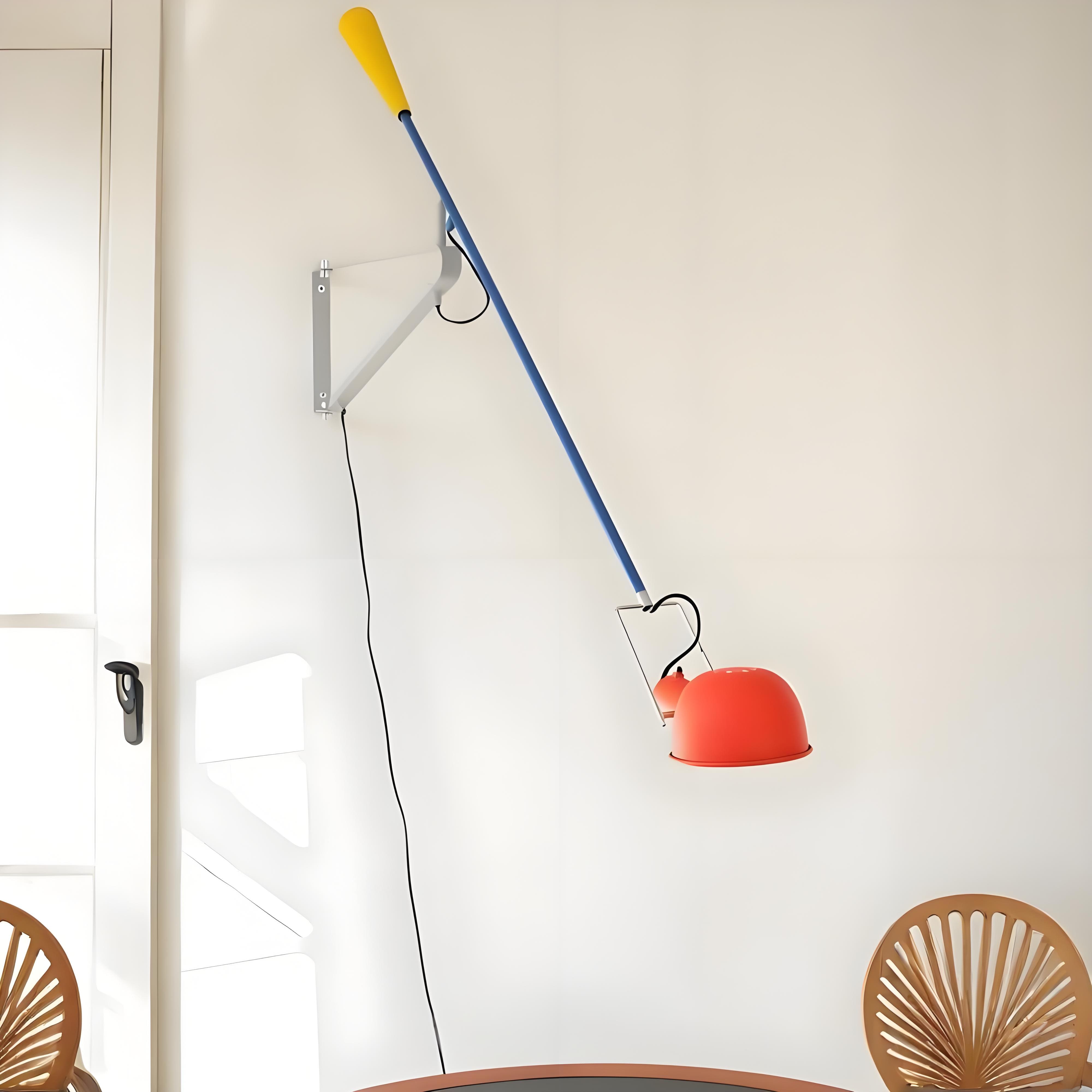 265 Adjustable Metal Long Arm Wall Lamp for Living Room