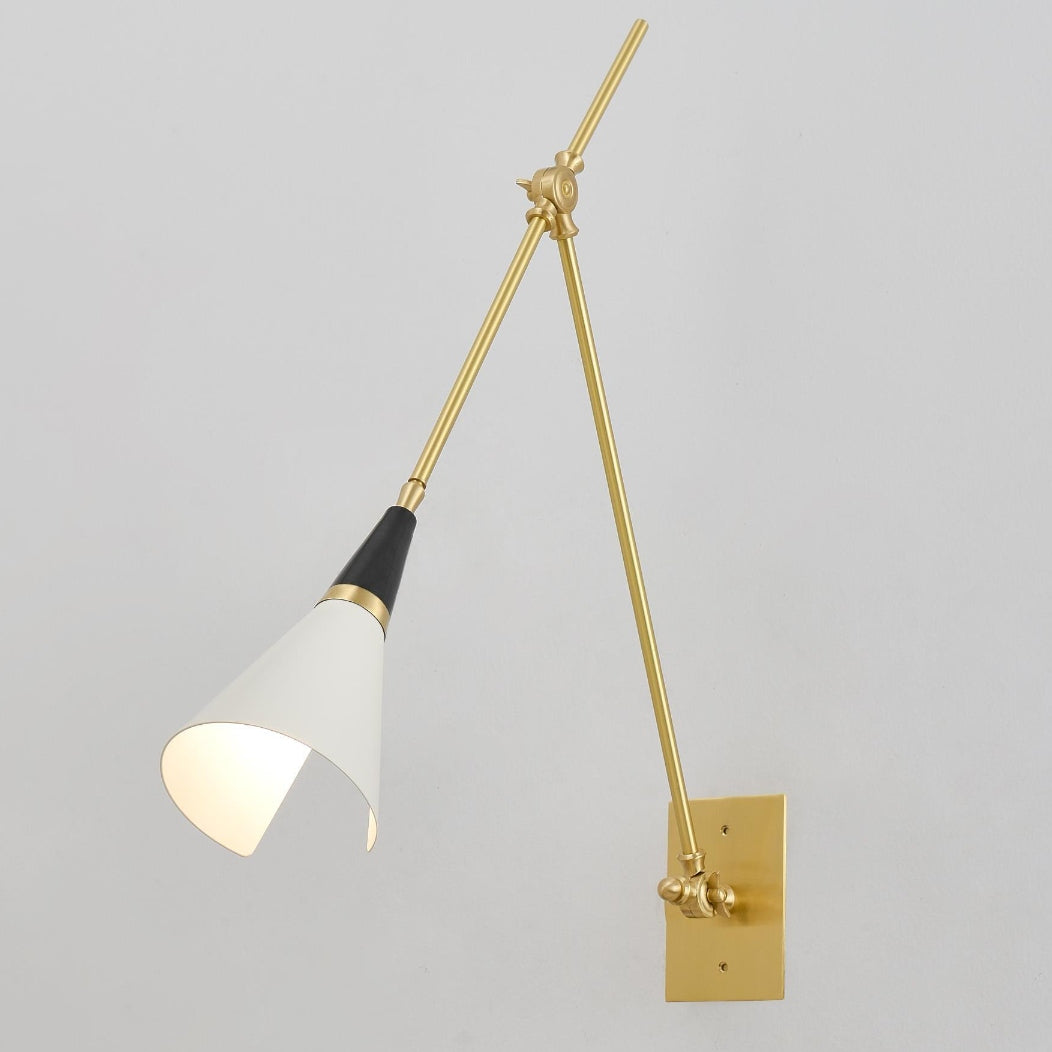 Modern Magari Rocker Arm Wall Lamp – Minimalist Glow for Bedroom or Hallway