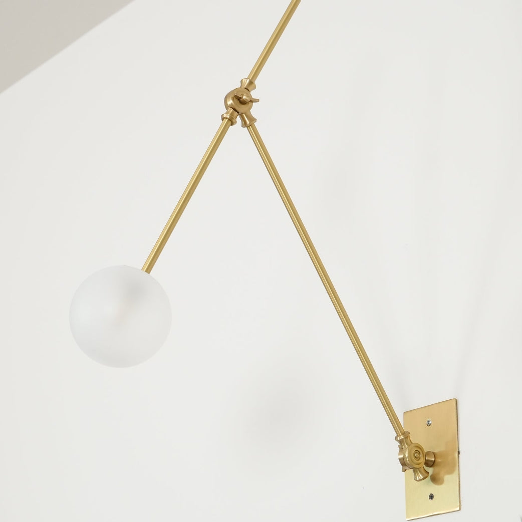 Modern Maybe Adjustable Rocker Arm Wall Light – Subtle Lighting for Serene Interiors