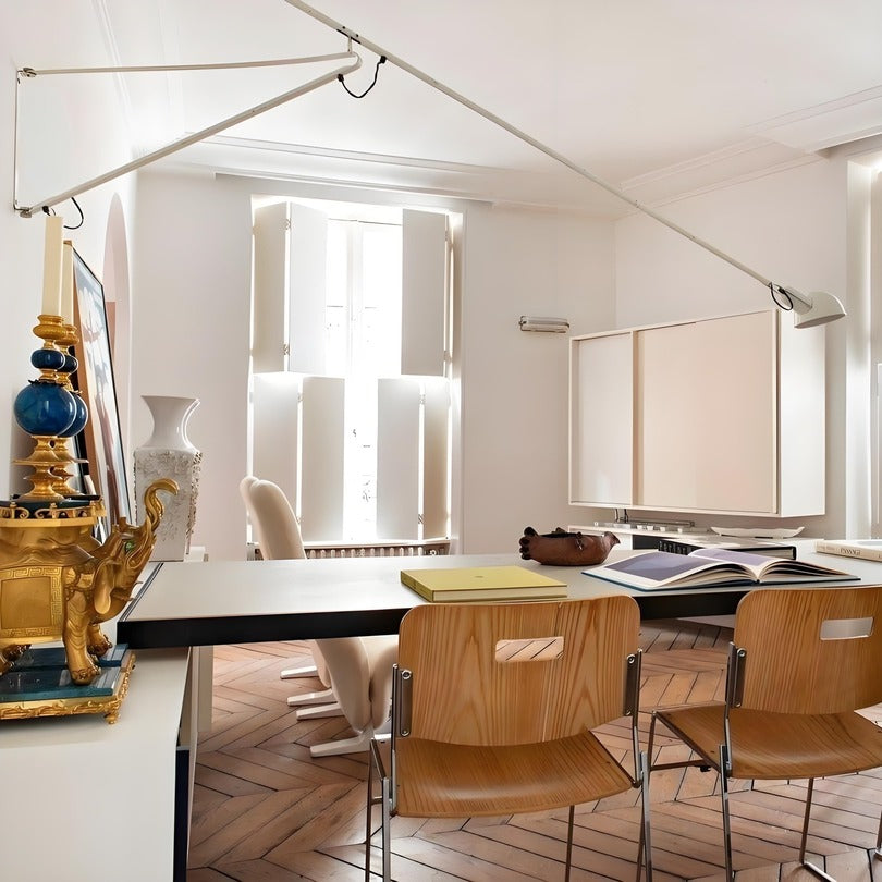 265 Adjustable Metal Long Arm Wall Lamp for Living Room