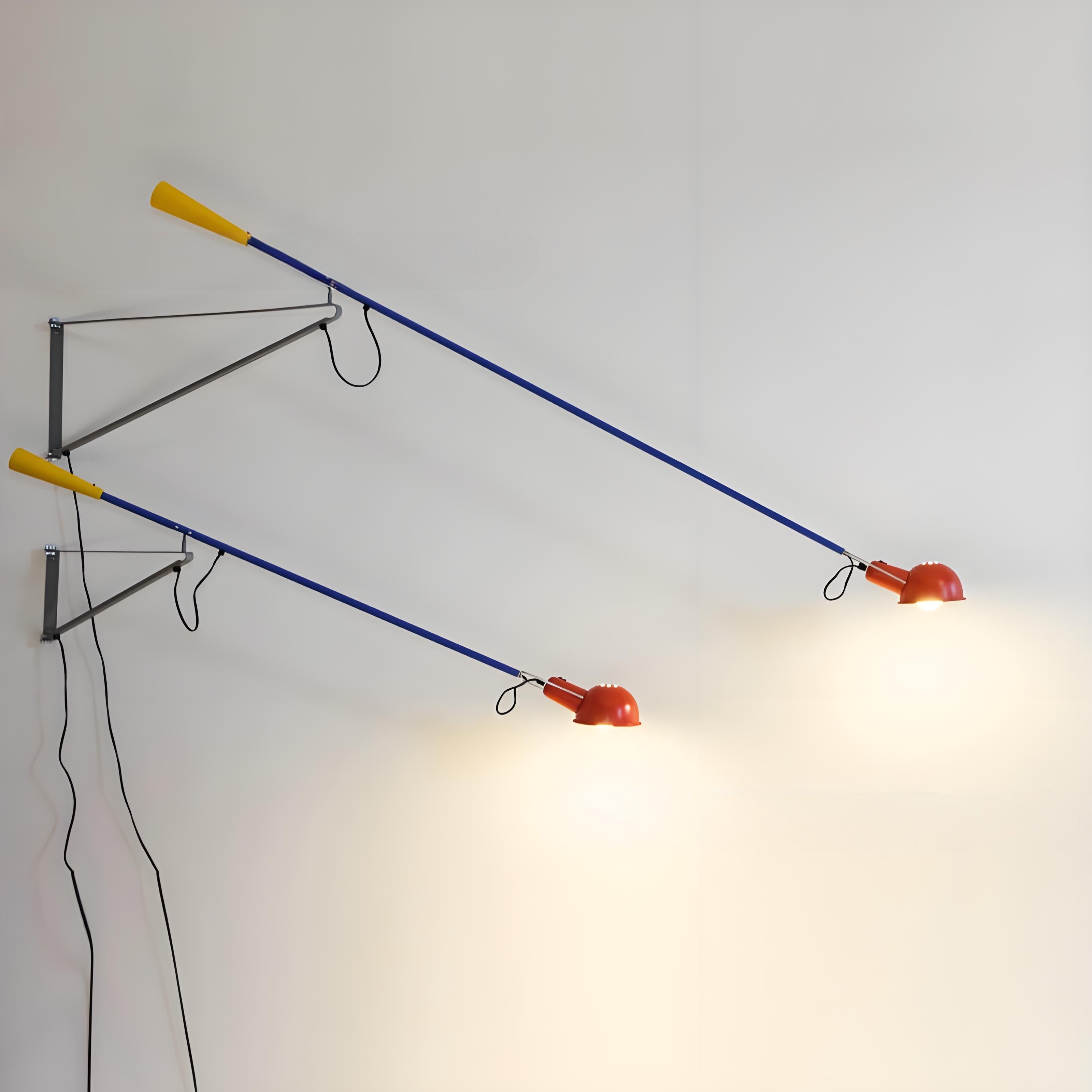 265 Adjustable Metal Long Arm Wall Lamp for Living Room