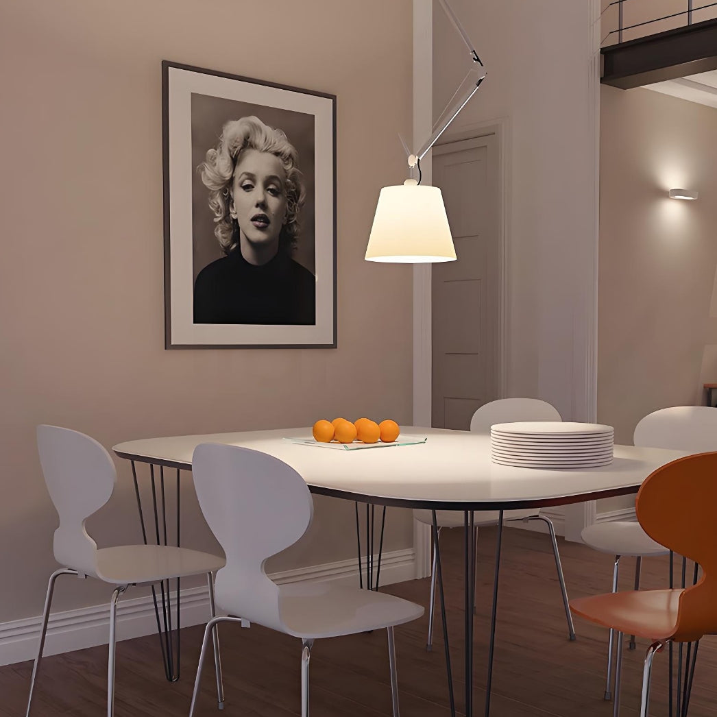 Modern Swing-Arm Pendant Light – Creative Adjustable Lighting for Restaurants & Homes