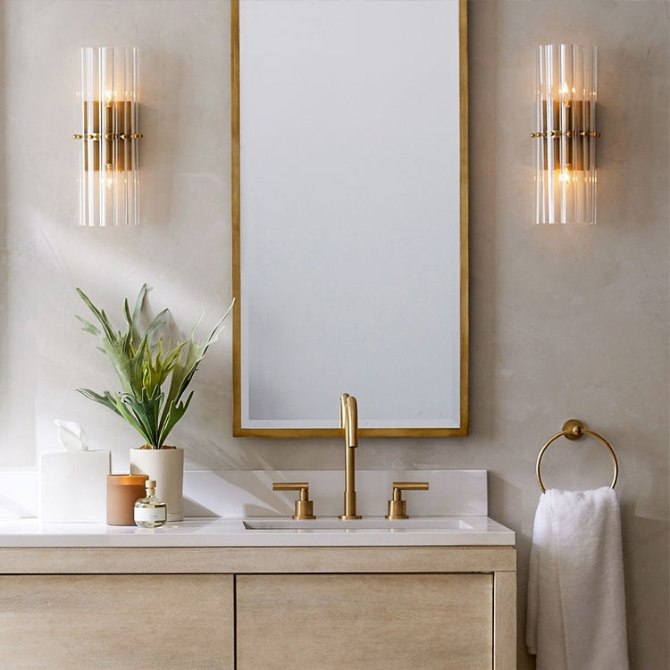 Elegant Crystal Wall Light for Bathroom