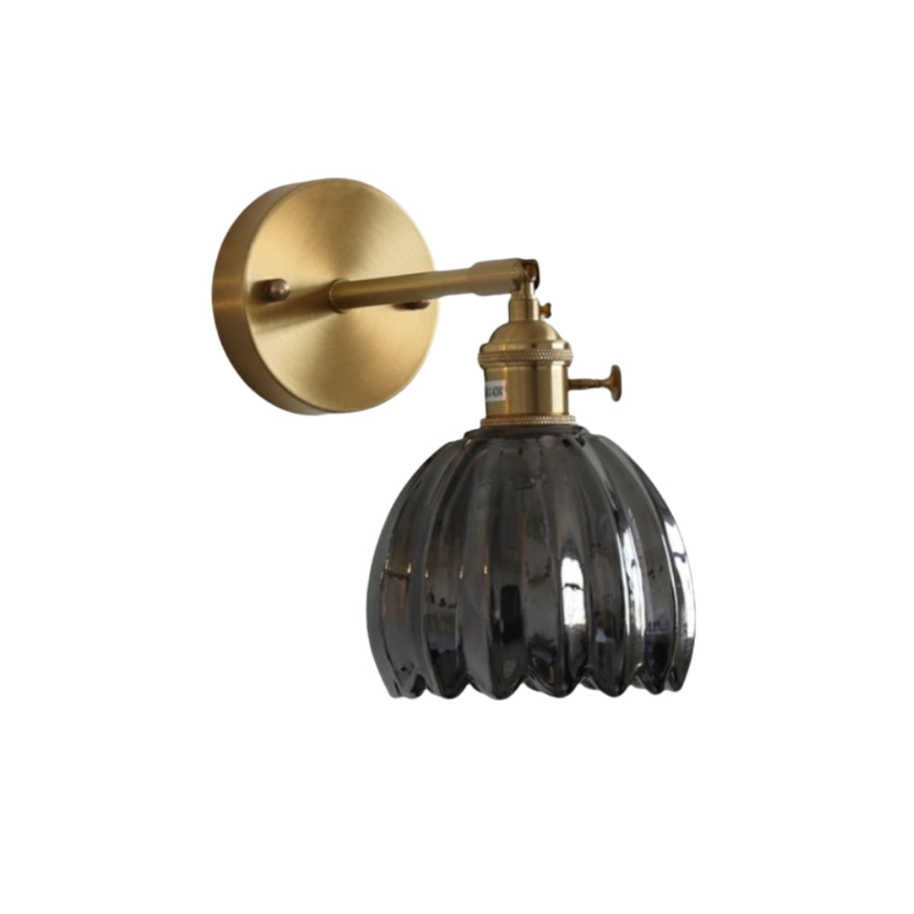 Gilded Tulip Bud Wall Light for Classic Interiors