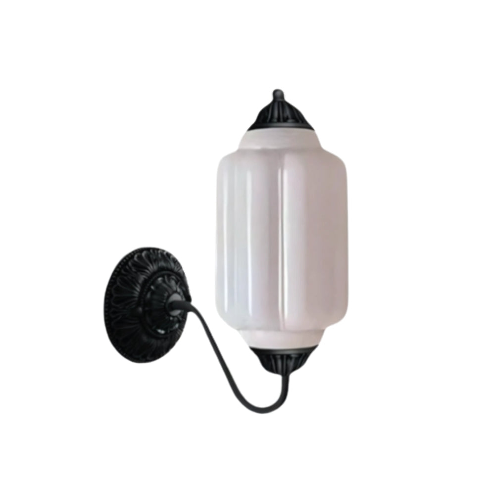 Classic Brass Wall Sconce with Glass Shade - Hallway Lighting