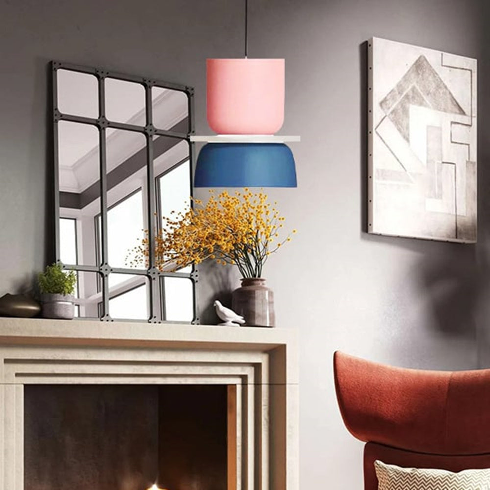 Nordic Geometric Metal Pendant Light - Multi Color