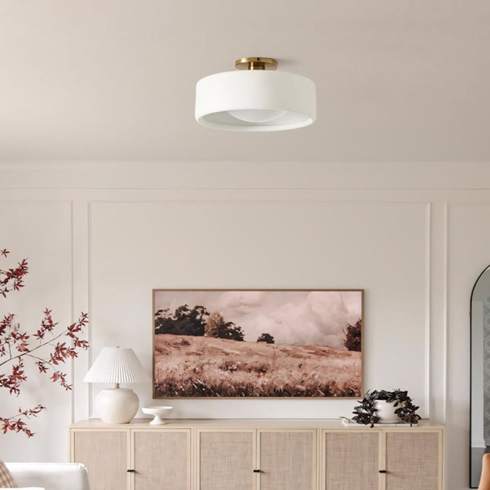 Elegant Porcelain Ceiling Lamp