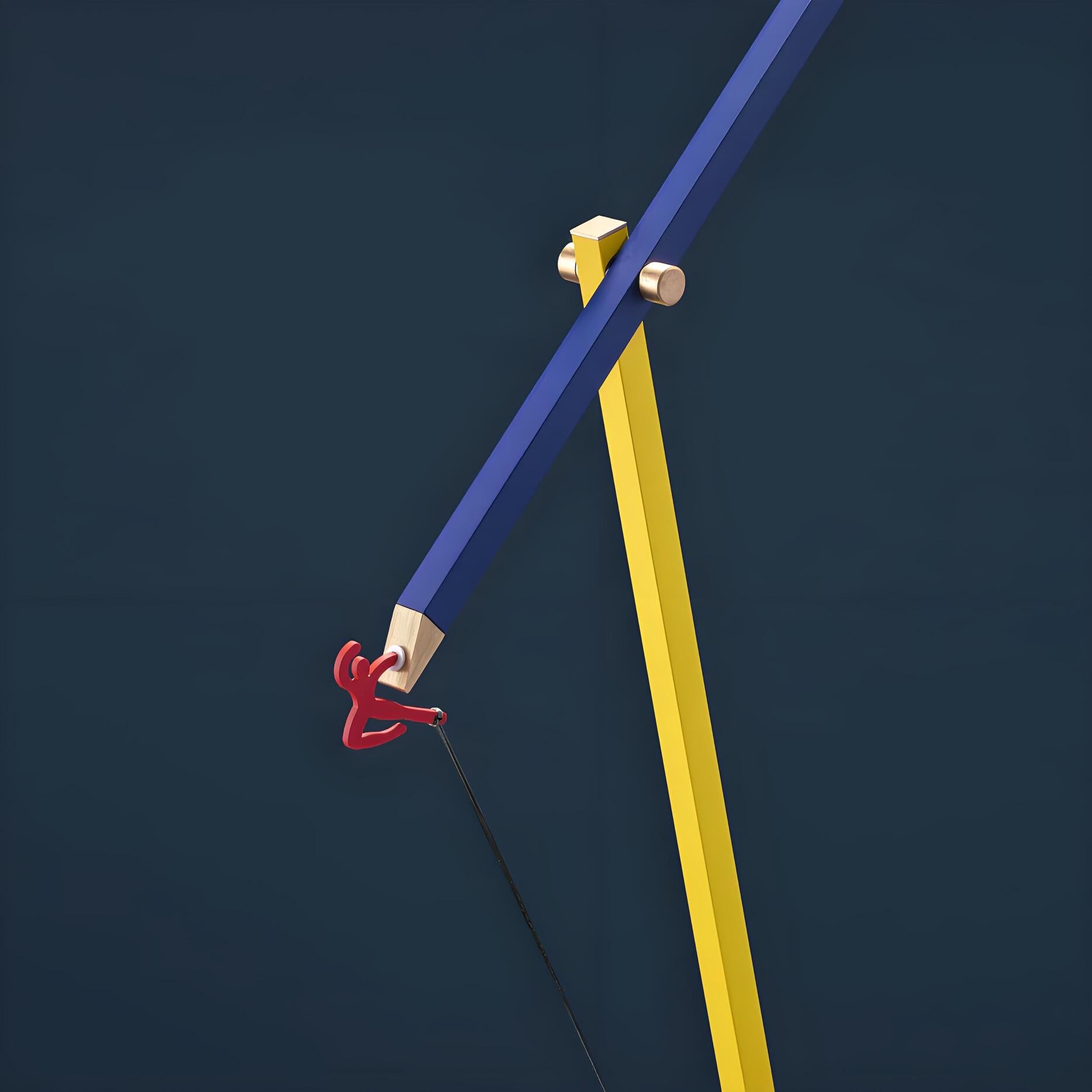 Verstelbare staande lamp van Ettorino voor woonkamers, thuiskantoren en slaapkamers