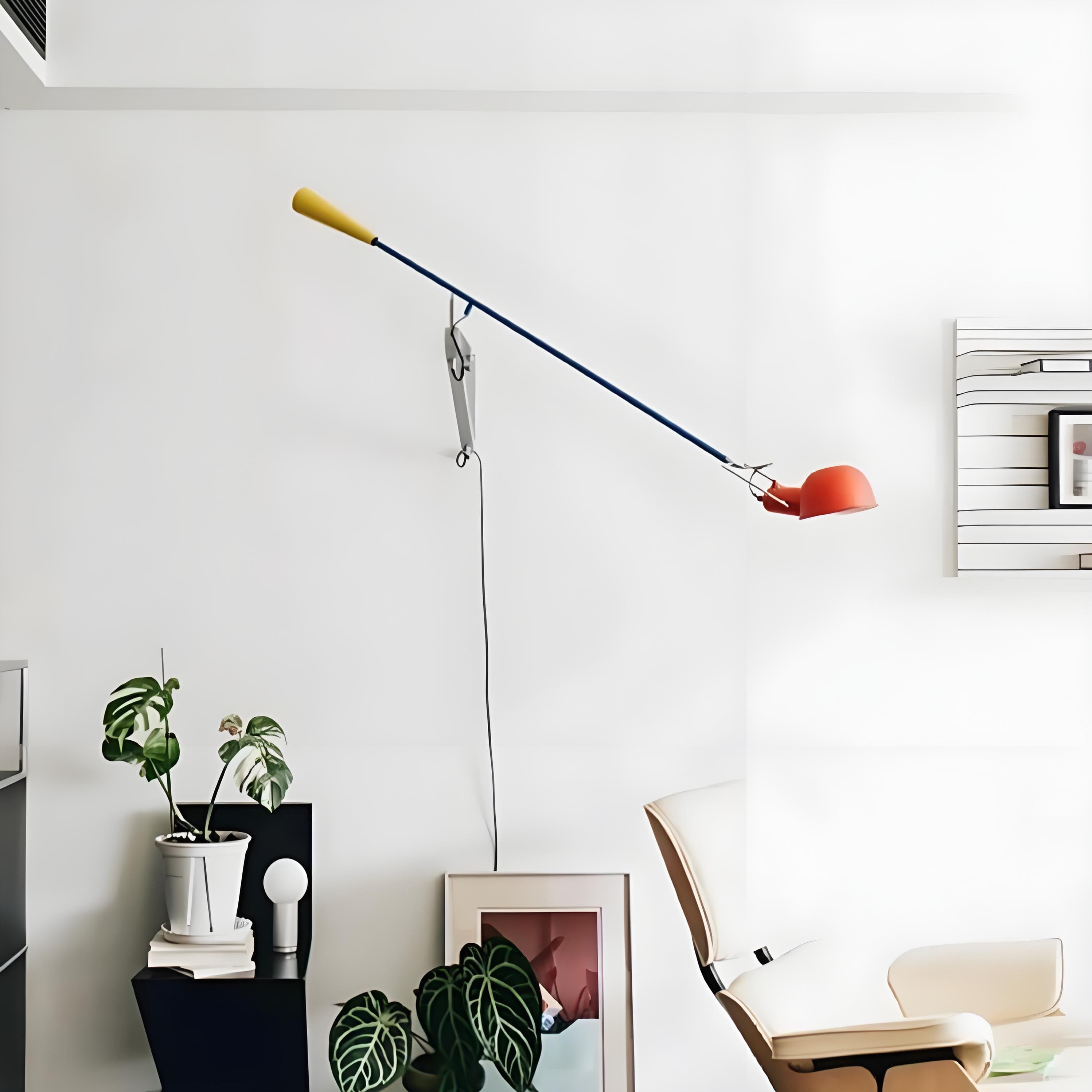 265 Adjustable Metal Long Arm Wall Lamp for Living Room