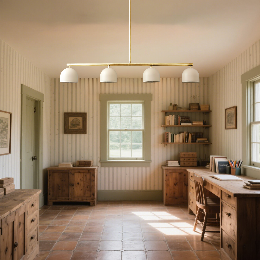 Lustre en laiton modèle n° 7998 – Style scandinave moderne pour salon et salle à manger