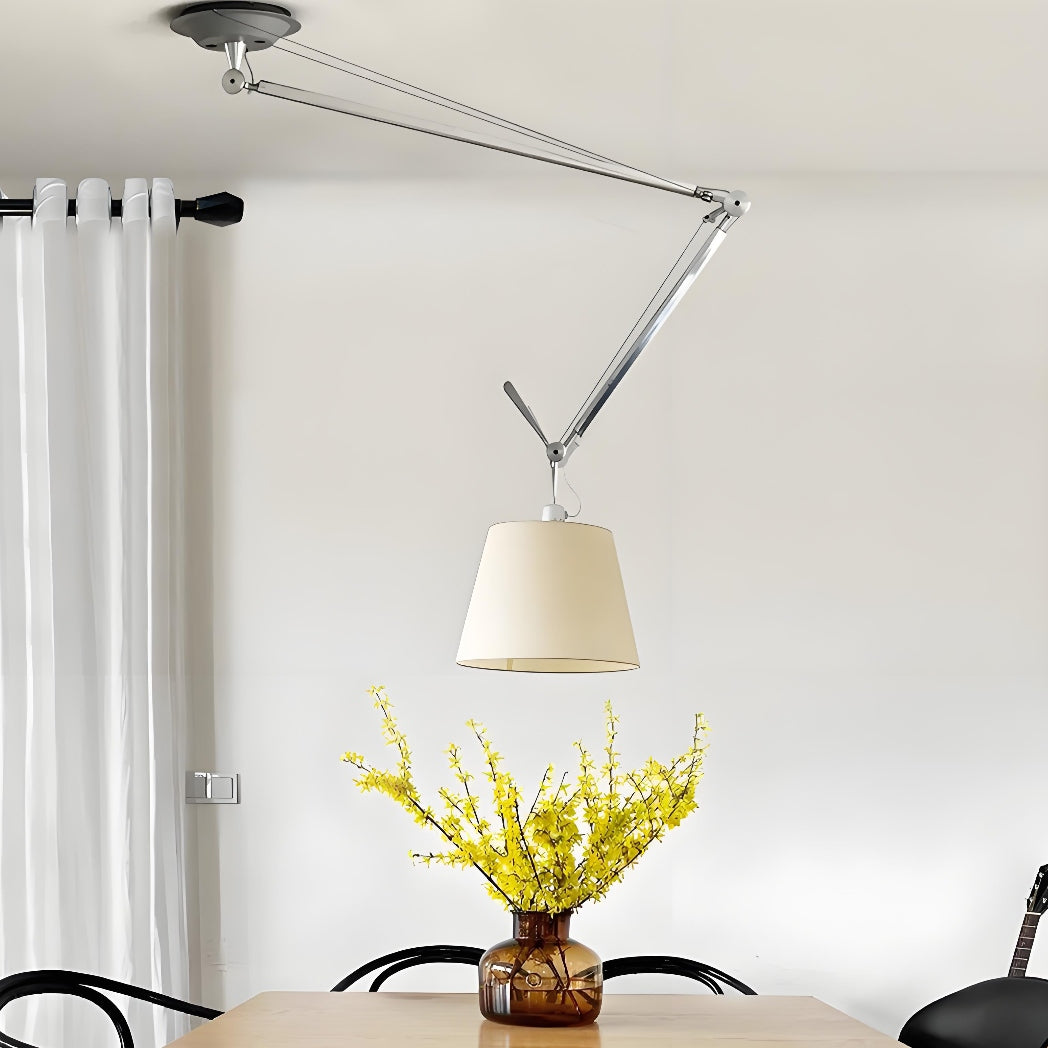 Modern Swing-Arm Pendant Light – Creative Adjustable Lighting for Restaurants & Homes
