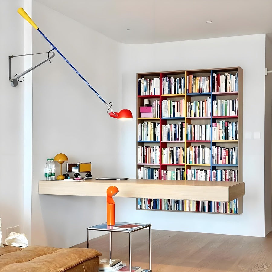 265 Adjustable Metal Long Arm Wall Lamp for Living Room