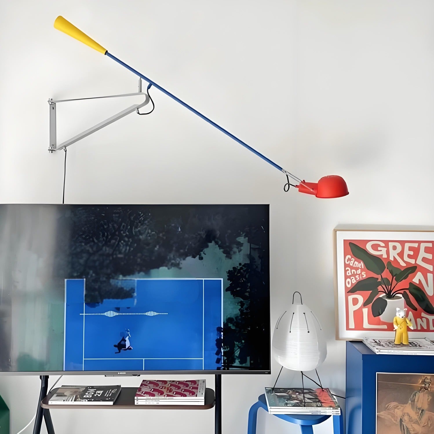 265 Adjustable Metal Long Arm Wall Lamp for Living Room