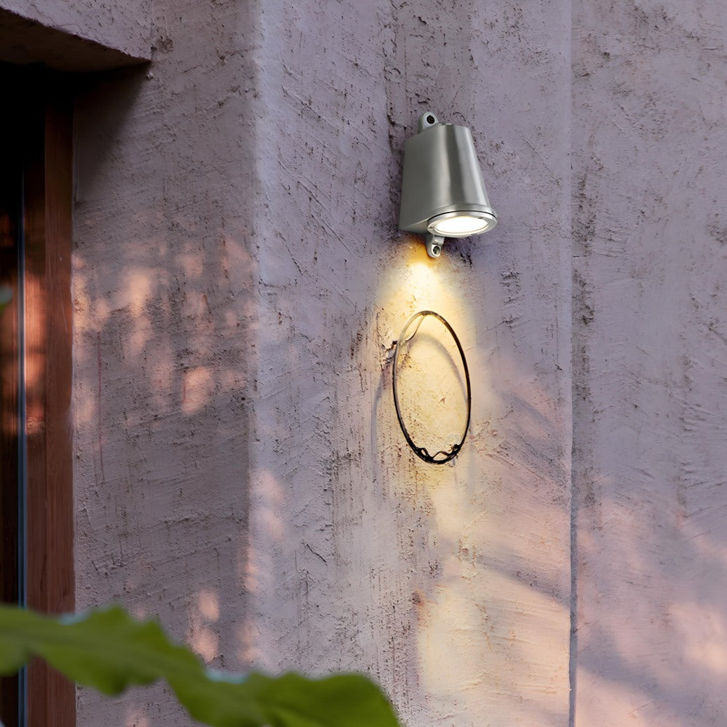 Orr Industrial Metal Bell-Shaped Outdoor Wall Lamp – Modern Lighting for Garden, Terrace, and Balcony