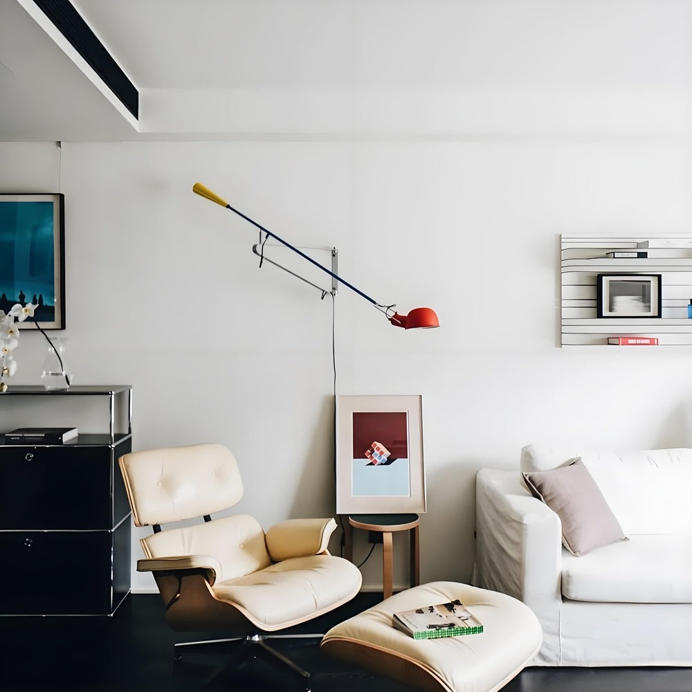 265 Adjustable Metal Long Arm Wall Lamp for Living Room