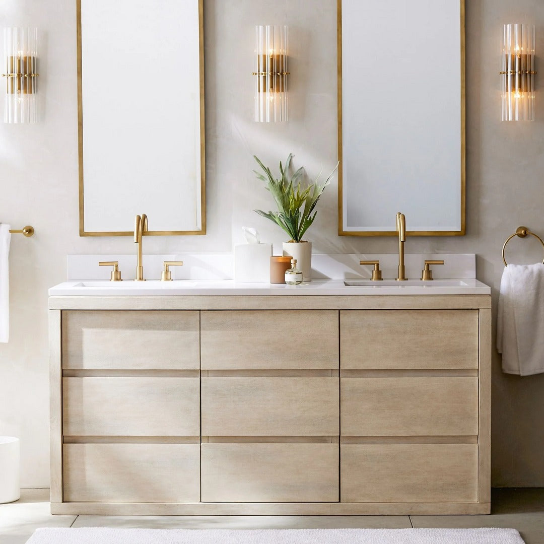 Elegant Crystal Wall Light for Bathroom