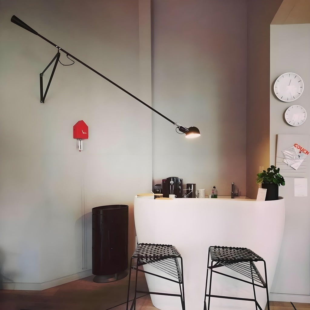 265 Adjustable Metal Long Arm Wall Lamp for Living Room