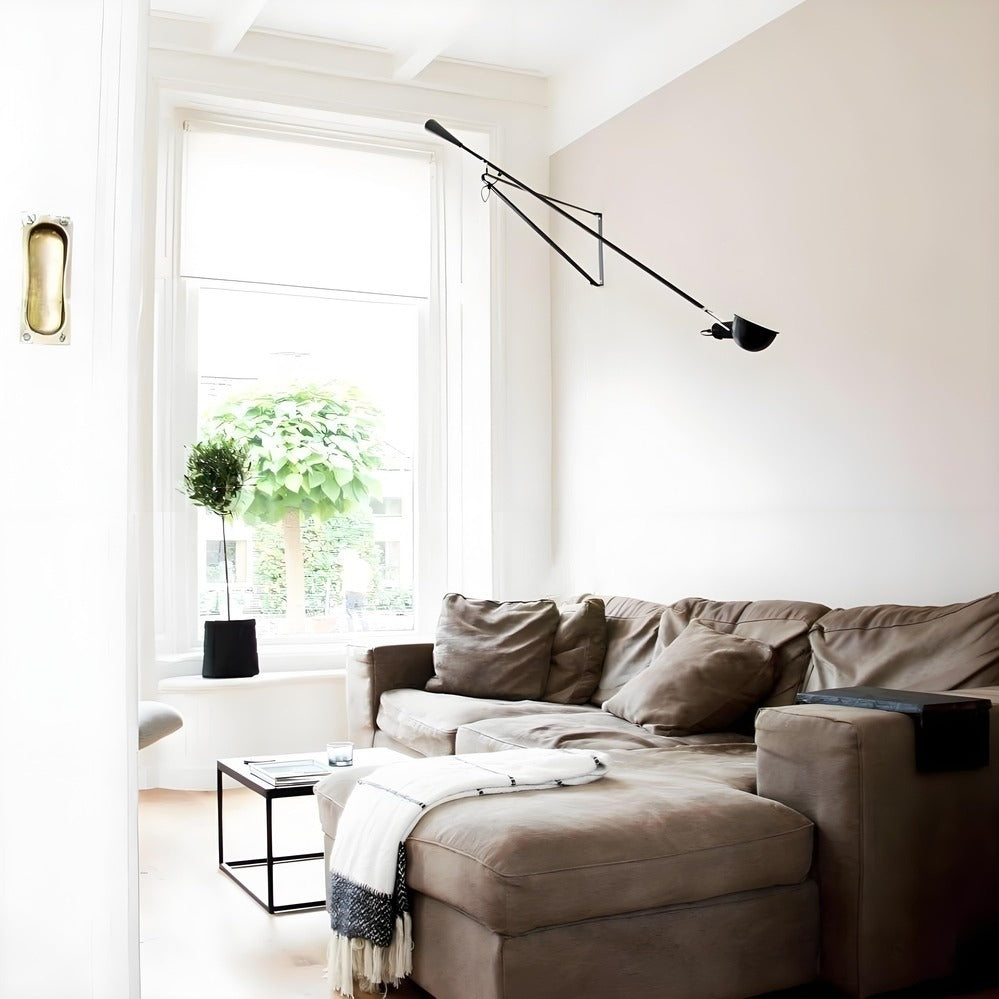 265 Adjustable Metal Long Arm Wall Lamp for Living Room