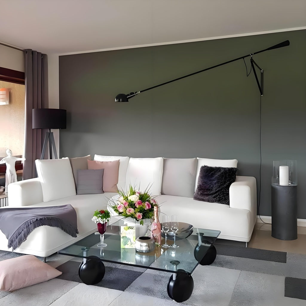 265 Adjustable Metal Long Arm Wall Lamp for Living Room