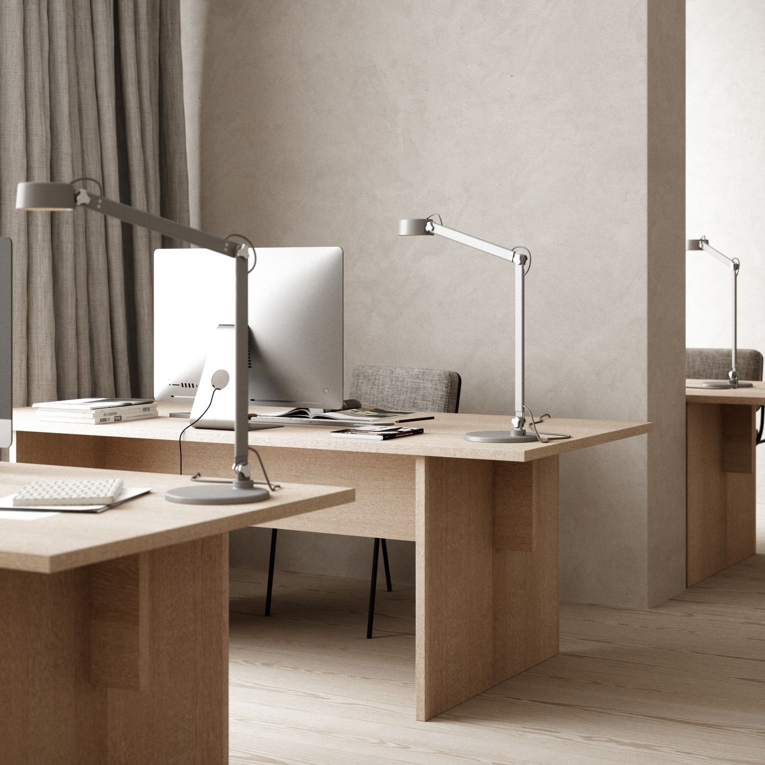 Lampe de table LED réglable en métal noir moderne pour salon